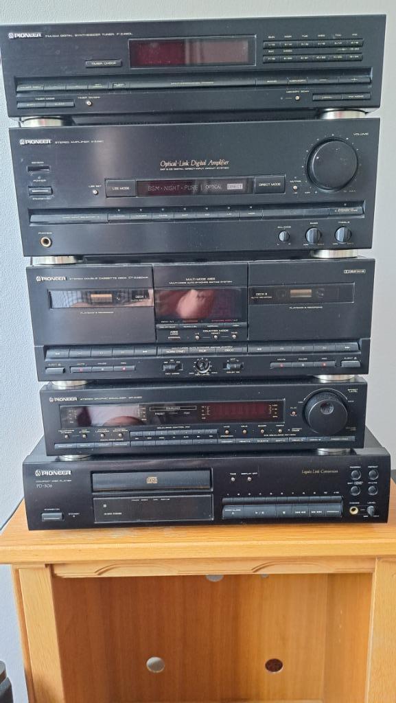 Pioneer stereo set ( jaren '90), Audio, Tv en Foto, Stereo-sets, Gebruikt, Cassettedeck, Cd-speler, Tuner of Radio, Speakers, Pioneer