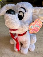 Witte pluche knuffel puppy hondje - I love you - 25 cm, Ophalen of Verzenden, Nieuw, Hond