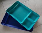 Tupperware dienbladen, 2 stuks, Overige typen, Groen, Gebruikt, Ophalen of Verzenden