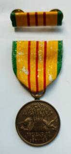 Medaille Us Army Vietnam Service Medal + Ribbon Bar, Ophalen of Verzenden, Landmacht, Amerika, Lintje, Medaille of Wings