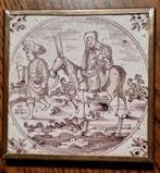 Zeer zeldzame  tegel de vlucht naar Egypte., Antiek en Kunst, Ophalen of Verzenden