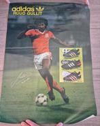 Vintage Adidas Ruud Gullit Poster met hantekening, Ophalen of Verzenden, Sport, A1 t/m A3, Rechthoekig Staand