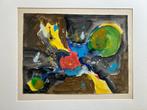 Joop Kropff (1892  1979) - abstracte gouache, Antiek en Kunst, Ophalen of Verzenden