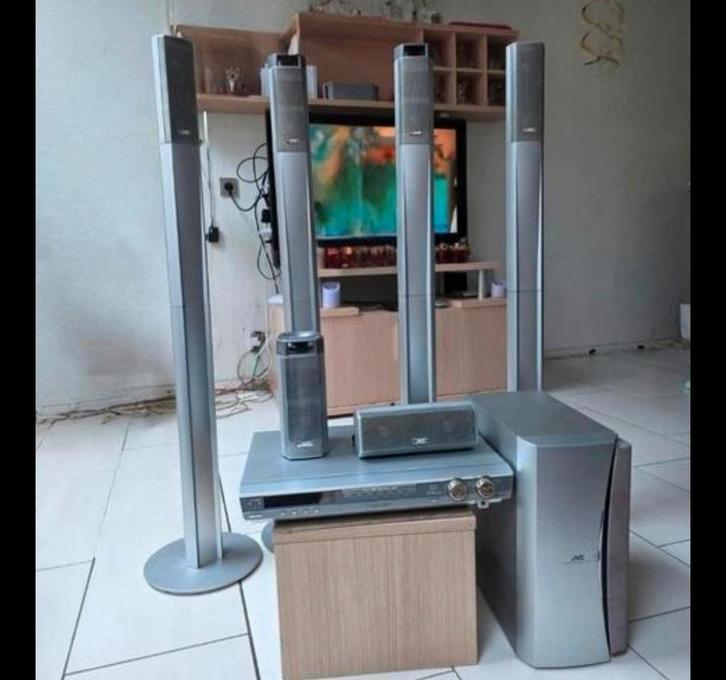 Jvc cinema set alles voor EUR 300,00, Audio, Tv en Foto, Luidsprekers, Gebruikt, Subwoofer, 120 watt of meer, JVC, Ophalen