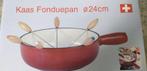 Kaasfondue pan 24 cm, Witgoed en Apparatuur, Fonduesets, Ophalen, Zo goed als nieuw, Inductie, Fonduepan