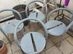 Frits Hansen Pelican café stoelen, Tuin en Terras, Tuinstoelen, Ophalen, Gebruikt, Rvs, Stapelbaar