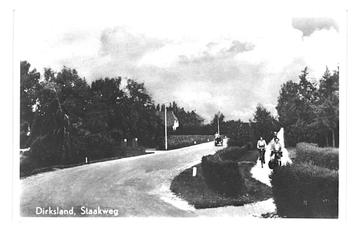 977216 Dirksland ZH 1954 Staakweg Gelopen met Postzegel beschikbaar voor biedingen