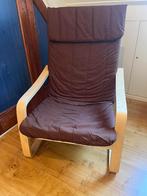 Ikea stoel bruin poäng, Huis en Inrichting, Ophalen, Gebruikt, Bruin, Eén