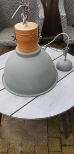 Leuke stoere grijze hanglamp, Minder dan 50 cm, Zo goed als nieuw, Ophalen