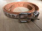 NIEUW Mooie riem met zilveren studs nude 85/90, Minder dan 3 cm, Overige kleuren, 100 cm of meer, Echt leder