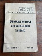 WO2 Amerikaans voorschrift camouflage netten verf 1944, Verzamelen, Militaria | Tweede Wereldoorlog, Ophalen of Verzenden, Nederland