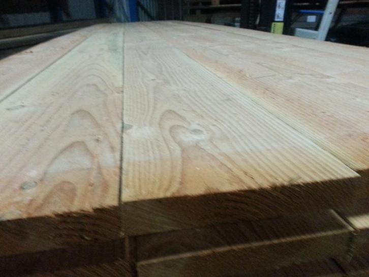 Douglas steigerdelen 32x200 MM fijnbezaagd 500 CM lang, Doe-het-zelf en Verbouw, Hout en Planken, Nieuw, Plank, Overige houtsoorten
