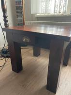 Bijzettafel massief hout, Minder dan 55 cm, Zo goed als nieuw, Rechthoekig, Ophalen