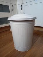 Metalen prullenbak, Ophalen, Zo goed als nieuw, Metaal, Minder dan 50 cm