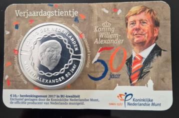 Coincard € 10 Verjaardagstientje 2017 BU beschikbaar voor biedingen