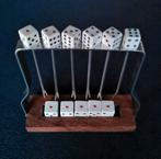 Cocktailvorkjes met dobbelsteenthema, met 5 losse schijfjes., Verzamelen, Retro, Ophalen of Verzenden, Huis en Inrichting