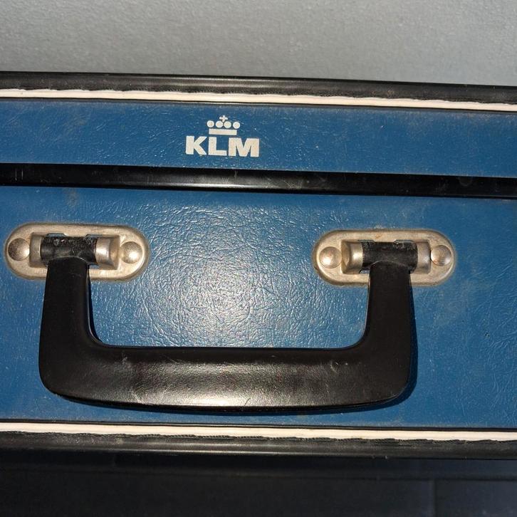 Vintage KLM Koffer - 40x36 cm, Sieraden, Tassen en Uiterlijk, Koffers, Gebruikt, Hard kunststof, Minder dan 50 cm, 35 tot 45 cm