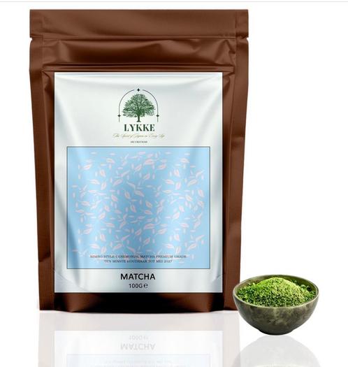 LYKKE Ceremonial matcha 100 gram Japan + GRATIS CHASHAKU, Hobby en Vrije tijd, Theezakjes, Verzenden