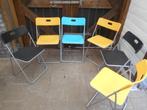 6 nette handige klapstoeltjes metalen frame PVC zit en rug, Ophalen, Klapstoeltjes., Zo goed als nieuw, Metaal