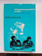 Het Nederlandse gedicht na 1880 - Martien J.G. de Jong, Gelezen, Martien J.G. de Jong, Ophalen of Verzenden, Eén auteur
