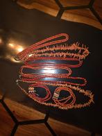 Partij bloedkoralen kettingen/armbanden met 14k goud, Antiek en Kunst, Ophalen of Verzenden, Goud