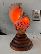 Lamp schitterende antieke Schelpen lamp tafellamp, Ophalen of Verzenden