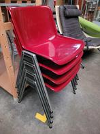 4 Borsani stoelen, tecno,design,vintage, retro., Ophalen, Kunststof, Zo goed als nieuw, Borsani