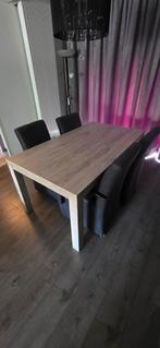 Eettafel met 4 Eetstoelen, Ophalen, Gebruikt