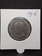 1 gulden 1916 Koningin Wilhelmina, Postzegels en Munten, Munten | Nederland, 1 gulden, Zilver, Ophalen of Verzenden, Koningin Wilhelmina