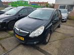 Opel Corsa 1.4 16V 5D 2008 Zwart airco cruise koopje!, Auto's, Opel, 47 €/maand, Origineel Nederlands, Te koop, 1399 cc