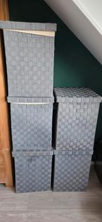 Wasmanden/ opbergmanden 5 stuks, Huis en Inrichting, Badkamer | Badtextiel en Accessoires, Ophalen, Zo goed als nieuw