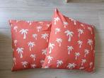 2x Xenos kussens palmboom oranje 40cmx40cm, Ophalen of Verzenden, Nieuw, Oranje, Vierkant