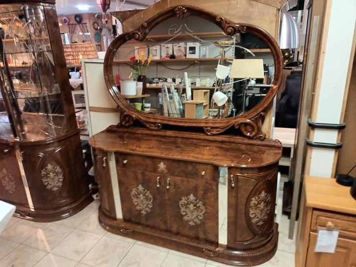 Dressoir met spiegel, Huis en Inrichting, Kasten | Dressoirs, 150 tot 200 cm, 25 tot 50 cm, Ophalen of Verzenden