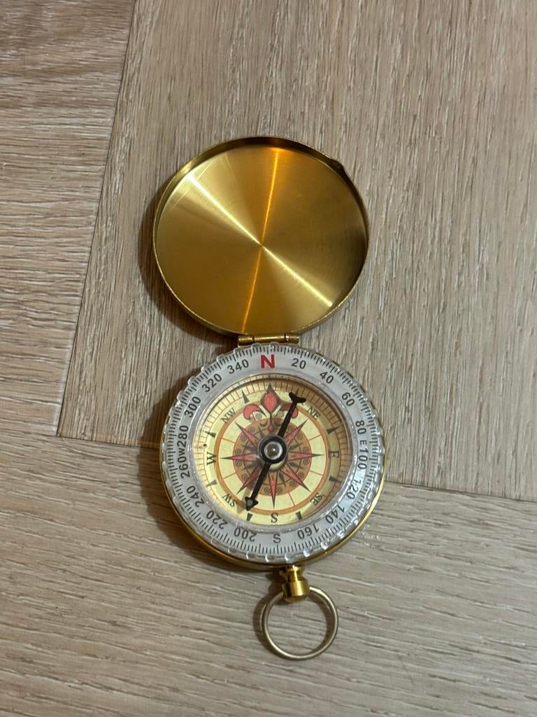 Kompas goudkleurig, Ophalen of Verzenden, Nieuw