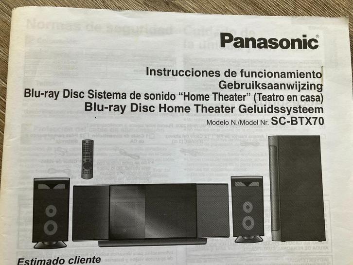 Panasonic SC-BTX70 Blu-ray Home Cinema System, Audio, Tv en Foto, Home Cinema-sets, Gebruikt, Blu-ray-speler, Overige systemen