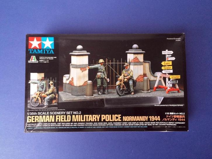 Tamiya	89740	German Field Military Police Normandy 1944	1/35, Hobby en Vrije tijd, Modelbouw | Figuren en Diorama's, Nieuw, 1:35 tot 1:50