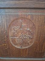 Brocante eiken houten commode met marmer blad, kast, Antiek en Kunst, Antiek | Meubels | Kasten, Ophalen
