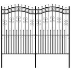 Tuinhek met speerpunt zwart 240x175cm €220, Ophalen of Verzenden, Nieuw, Tuinhek