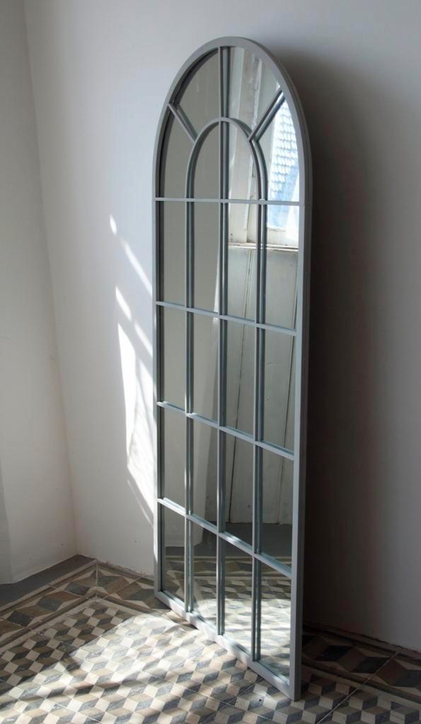 Grote Spiegel met Metalen Frame - 140cm, Huis en Inrichting, Woonaccessoires | Spiegels, Gebruikt, 100 tot 125 cm, 100 tot 150 cm