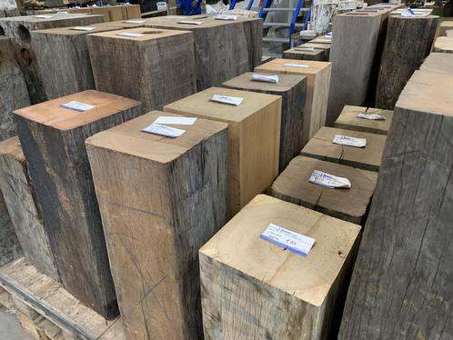 Gebruikte houten sokkels , sokkel , pilaar zuil op voorraad, Huis en Inrichting, Woonaccessoires | Zuilen en Pilaren, Gebruikt