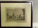 Het dorp Hoeflaken - gesigneerde ets (wie?), Antiek en Kunst, Kunst | Etsen en Gravures, Ophalen of Verzenden