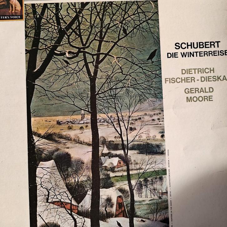 Schubert - Die Winterreise - Fischer-Dieskau, Moore, Cd's en Dvd's, Vinyl | Klassiek, Zo goed als nieuw, Romantiek, Vocaal, 12 inch