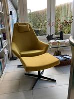 Gemakkelijke stoel met voetenbank, Huis en Inrichting, Fauteuils, Ophalen, Gebruikt, 75 tot 100 cm, 75 tot 100 cm