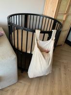 Ronde zwarte box, Kinderen en Baby's, Boxen, Ophalen, Zo goed als nieuw, Rond, Wieltjes