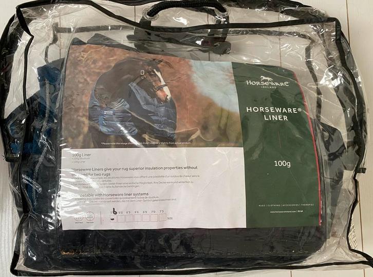 Horseware liner 100 gram 5,6”  168cm - 100 gram, Dieren en Toebehoren, Paarden en Pony's | Dekens en Dekjes, Zo goed als nieuw