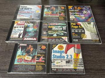 Amiga Magazine CD's met Software en Games.