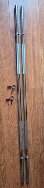 Olympische halterstangen veersluiting 10kg 180cm, Ophalen, Nieuw, Halterstangen