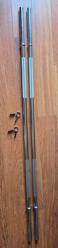 Olympische halterstangen veersluiting 10kg 180cm, Sport en Fitness, Fitnessmaterialen, Nieuw, Halterstangen, Ophalen