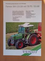 Folder Fendt Farmer 304 LS/LSA met 70 PK / 55 kW, Boeken, Gelezen, Ophalen of Verzenden, Tractor en Landbouw