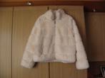 Creme gevoerd imitatie bont jasje JS MILLENIUM L nieuwstaat, Maat 38/40 (M), Beige, Ophalen of Verzenden, Zo goed als nieuw